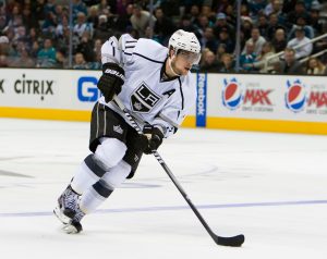 December 23, 2011: Kings forward Anze Kopitar in action during the NHL hockey game between the  Los Angeles Kings and the San Jose Sharks at the HP Arena in San Jose, CA. The Sharks defeated the Kings 2-1 in a shoot out. Â© Damon Tarver/Cal Sport Media, Image: 111047287, License: Rights-managed, Restrictions: , Model Release: no, Credit line: Profimedia, Zuma Press - Archives