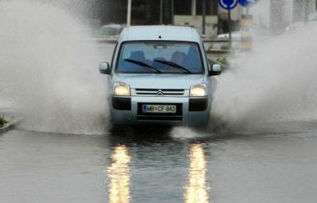 Nalivi in močan veter v zadnji noči povzročili nekaj škode