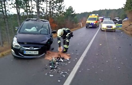 Počilo je na cesti med Šembijami in Knežakom