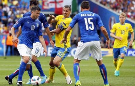 Euro 2016: Gol Italijanov proti Švedom