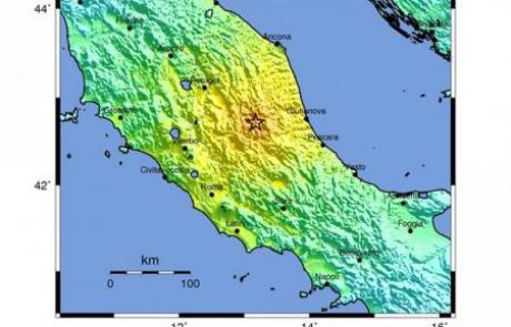 Osrednji del Italije prizadel potres magnitude 6,2