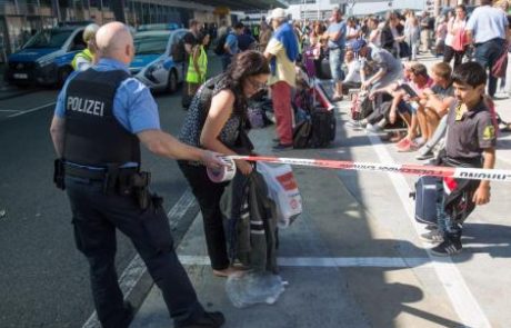 FOTO: Zaradi sumljive osebe izpraznili del frankfurtskega letališča