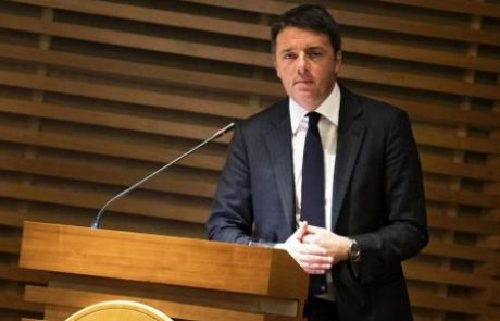 Renzi odstranil evropsko zastavo iz svoje pisarne