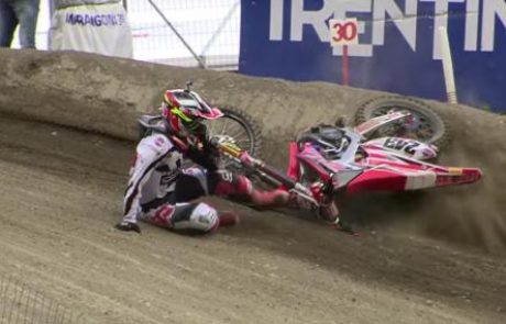 [VIDEO] Najhujši padci v MXGP, tudi Gajser je večkrat poletel čez krmilo!