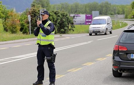 Z 98 na uro pokazal še sredinec