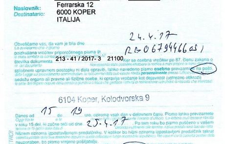 Koper ni v Italiji