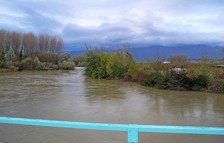 Zaradi dežja nekateri vodotoki že naraščajo