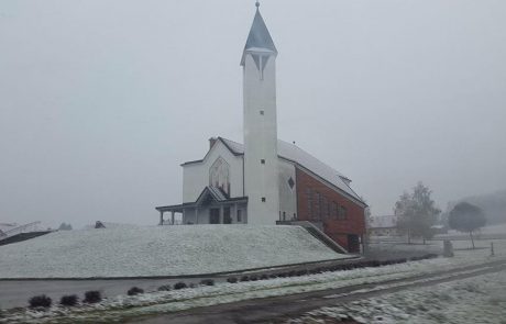 Ponekod na Štajerskem že sneži