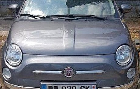 Našli ukradeni fiat 500 cabrio