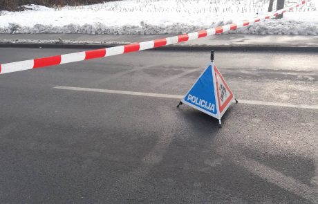 Zaradi prometne nesreče popolna zapora glavne ceste