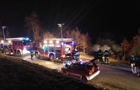 FOTO: V grozljivem požaru pogorela hiša in poginili 4 domači ljubljenčki