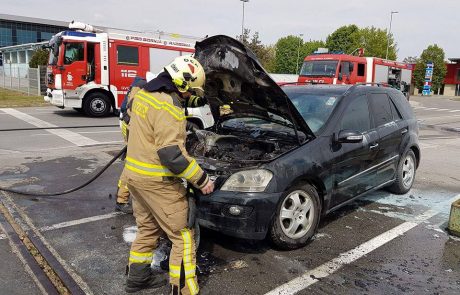 FOTO: Ognjeni zublji uničili vozilo