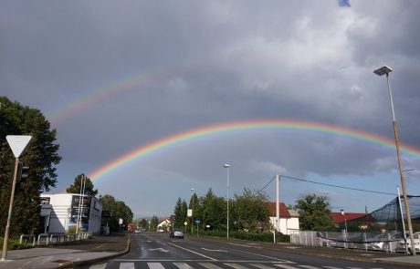 FOTO: Ko po dežju v Mariboru posije sonce