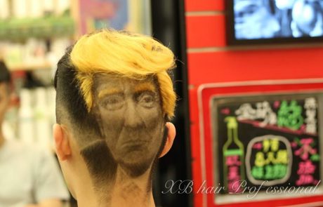 Kam gre ta svet: Frizerski salon na Tajvanu ustvarja frizure s podobo Donalda Trumpa