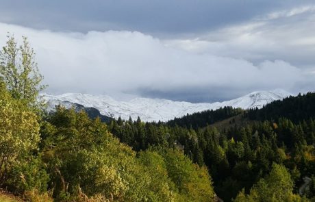 Veliko planino je že pobelil sneg in to še pred uradnim pričetkom jeseni