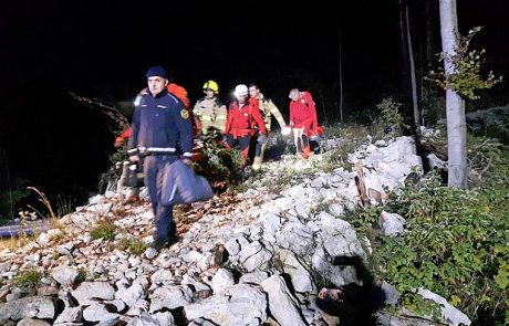 Zaradi goste megle žirokopterja v drevesa