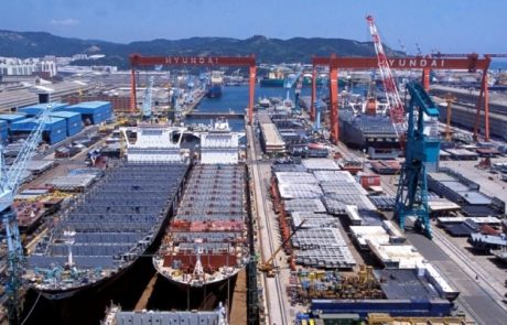 Delnice korejskega ladjarskega velikana Hyundai so včeraj povsem potonile