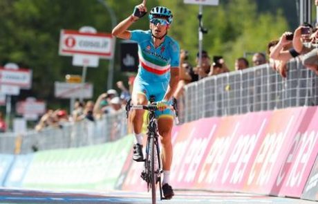 Giro: Nibali junak 19. etape, Kruijswijk zaradi nesreče ob rožnato majico