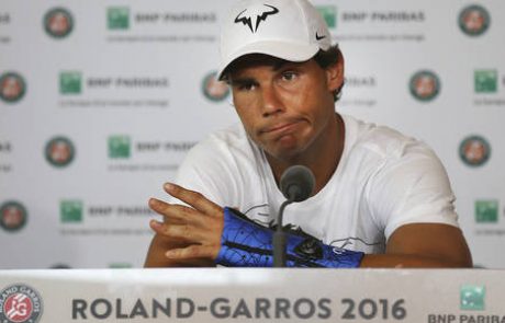 Roland Garros: Nadal zaradi poškodbe zapestja končal turnir