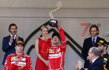 V Monaku najhitrejši Vettel, Mercedes brez stopničk