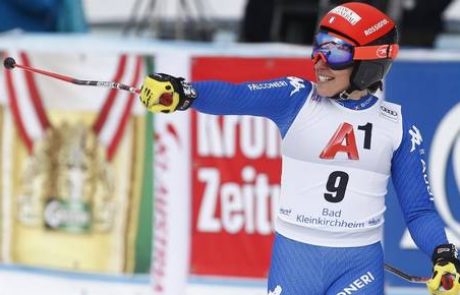 Superveleslalom (Ž): Težke razmere v Badu izkoristila Brignonejeva