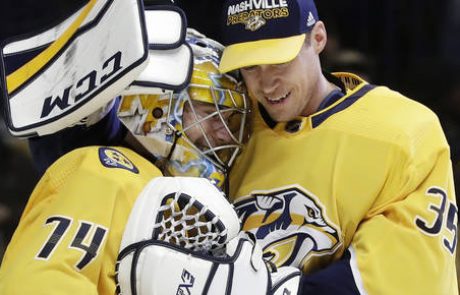 NHL: rezervist Saros že tretjič v sezoni zaklenil mrežo (VIDEO)