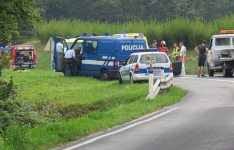 V prometni nesreči v Komendi umrl 18-letni voznik