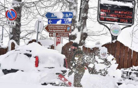 Plaz zasul hotel v osrednji Italiji, številne žrtve