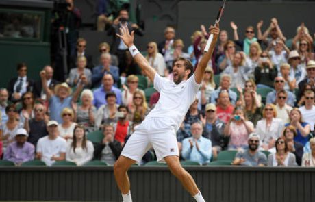 Wimbledon: Čilić bo v finalu izzval Federerja