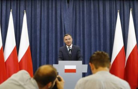 Poljski predsednik napovedal veto na reformo pravosodja