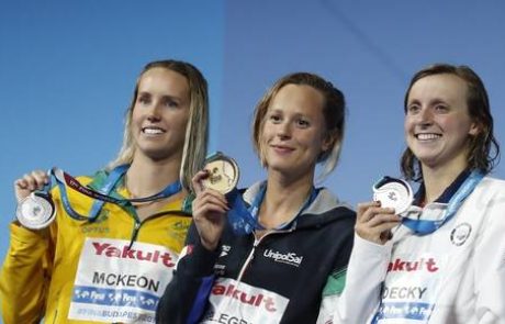 Pellegrinijeva presenetljiva prvakinja, Peaty vnovič pod 26, Anja Klinar 14.