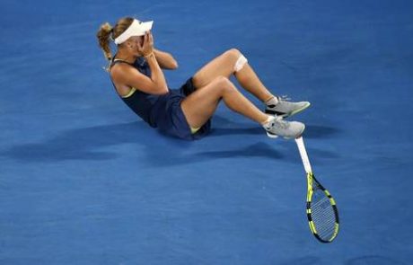 Caro Wozniacki do krstne zmage na turnirjih velike četverice (VIDEO)