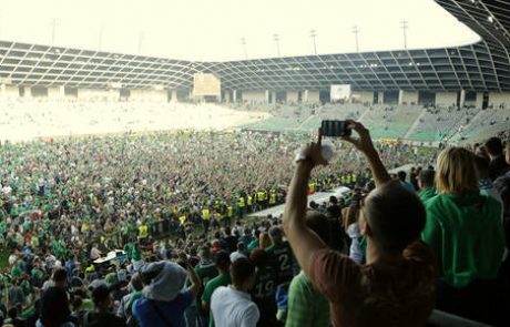 Olimpija zaradi pretiranega rajanja navijačev ob skoraj pet tisočakov