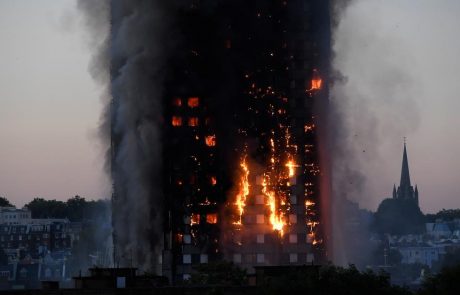 Londonsko stanovanjsko stolpnico zajel velik požar