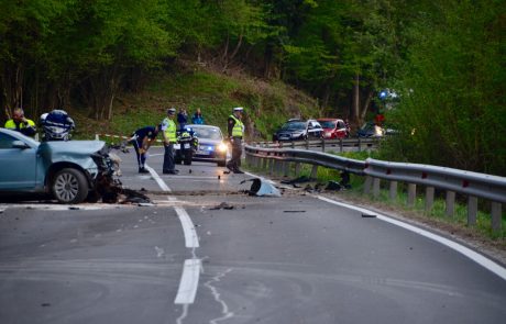 Zaradi hude prometne nesreče popolna zapora ceste v okolici Maribora