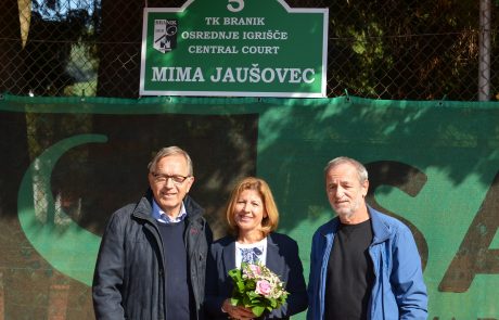 FOTO: Prva dama slovenskega tenisa v Mariboru dobila svoje igrišče