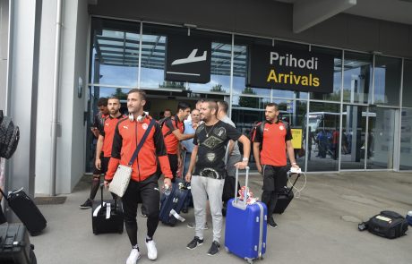 FOTO in VIDEO: Nogometaši Hapoela že na mariborskih tleh