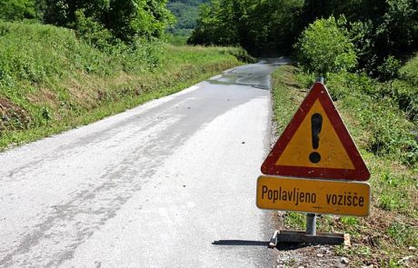 V Vipavski dolini spet težave zaradi močnih padavin