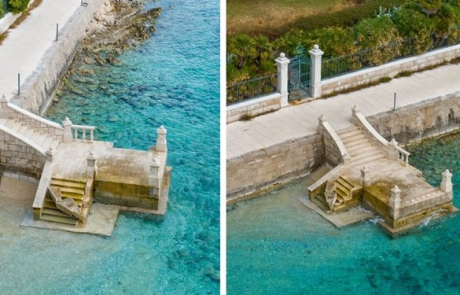 Žalostni prizori iz Lošinja: Najlepše stopnice v morje so uničene