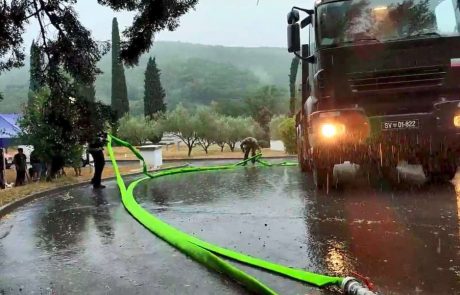 Padavin na požariščih bolj za vzorec, vodo v Istro še vedno dovažajo s cisternami