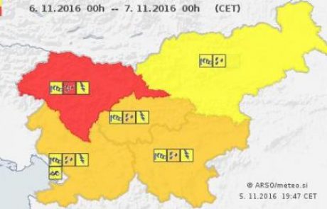 Rdeči alarm za Slovenijo – prvi plazovi, pa šele začelo se je