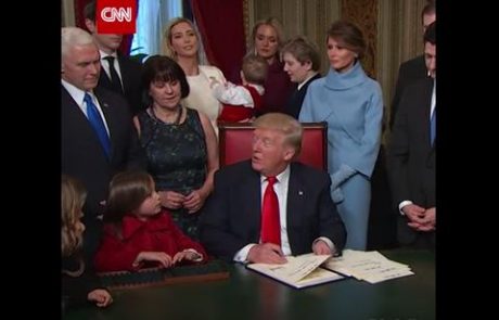 Video dneva: Poglejte, kaj je 10-letni Barron Trump počel med inavguracijo