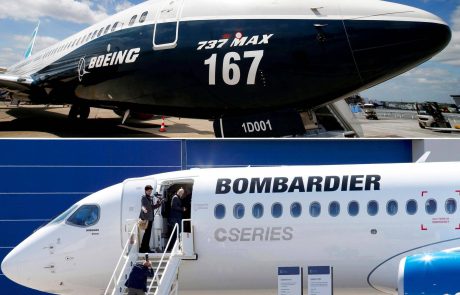 Boeing in Bombardier nadaljujeta pravni boj pred trgovinskim sodiščem
