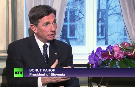 Borut Pahor nepopustljiv do ruske novinarke (video)
