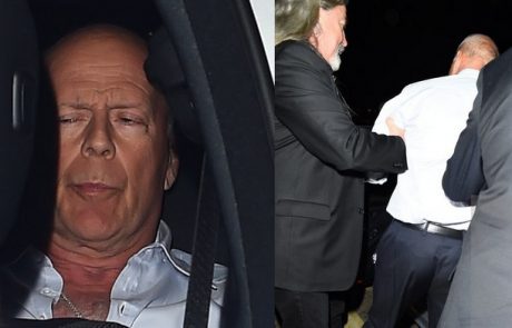 Bruce Willis pijan kot čep