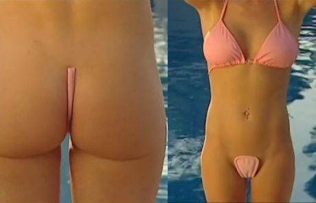 Testirali so najmanjše bikini hlačke na svetu, ki skrivajo res zgolj najnujnejše