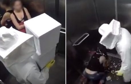 Reveži so v dvigalu doživeli šok svojega življenja (video)