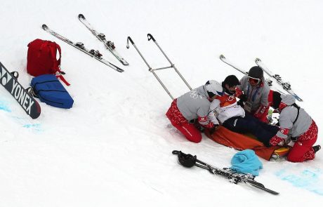 Grozljiv padec komaj 16-letnega olimpijca