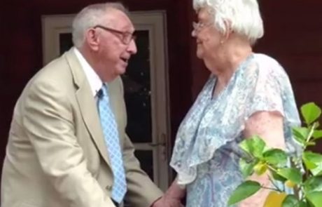 Video dneva: 90-letni dedek ženi pripravil presenečenje za 70. obletnico njunega zakona