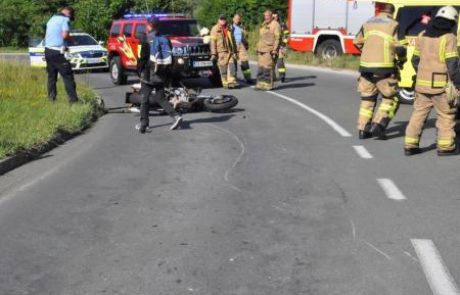 48-letni motorist iz Novega mesta v ovinku izgubil oblast in umrl